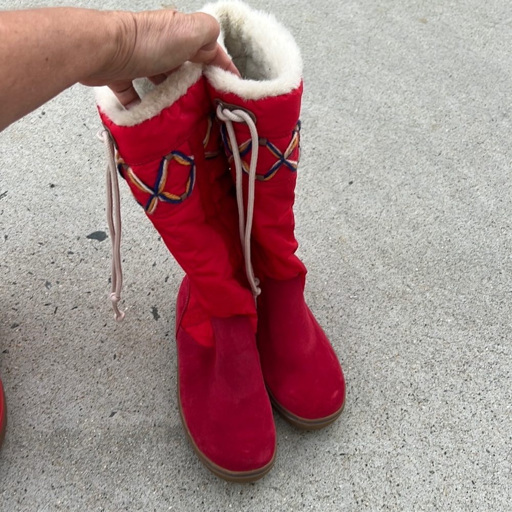 Nordic Boot Nylon W Barbados Cherry Tretorn UK 4.5 NWOT